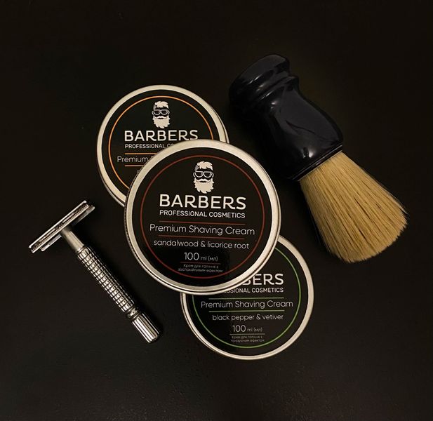 Крем для бритья с увлажняющим эффектом Barbers Orange-Amber 100 мл 4823109403970 фото