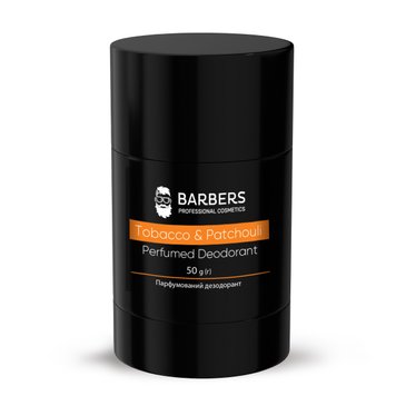 Парфумований дезодорант Barbers Tobacco & Patchouli 50 г 4823109408418 фото