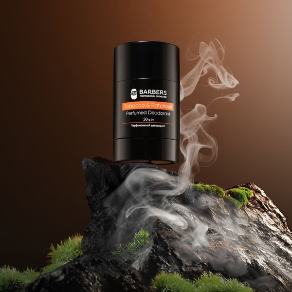 Парфюмированный дезодорант Barbers Tobacco & Patchouli 50 г 4823109408418 фото