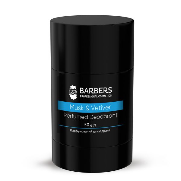 Парфюмированный дезодорант Barbers Musk & Vetiver 50 г 4823109408425 фото