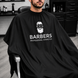 Професійний пеньюар для барберів та перукарів Barbers Black 4823109414266 фото 3