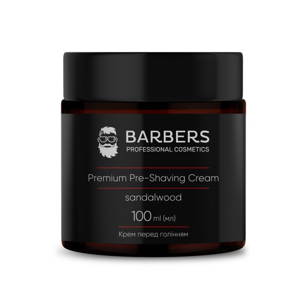 Крем перед бритьем Barbers Pre-Shaving Cream Sandalwood 100 мл 4823109409293 фото