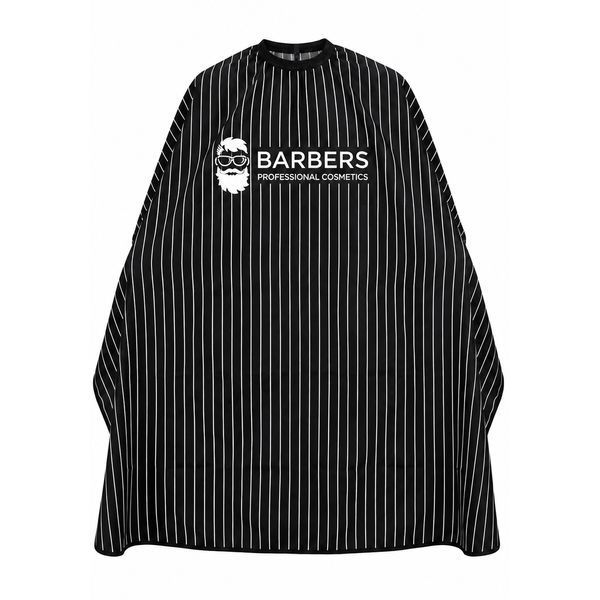 Професійний пеньюар для барберів та перукарів Barbers Black & White 4823109414273 фото